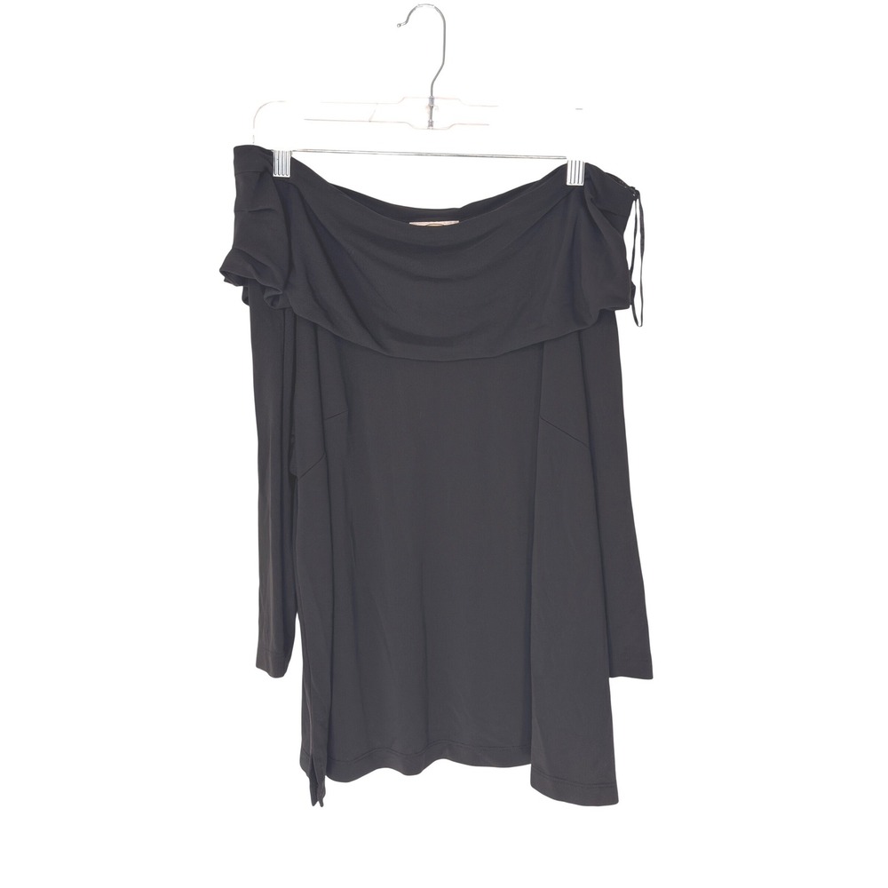 Talbots Woman Blouse Black Cowl Neck Stretch Business Casual Office Plus Size 2X